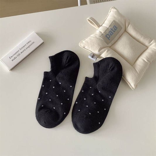 Dot Women's Low-cut Liners Socks Invisible - Mubimart
