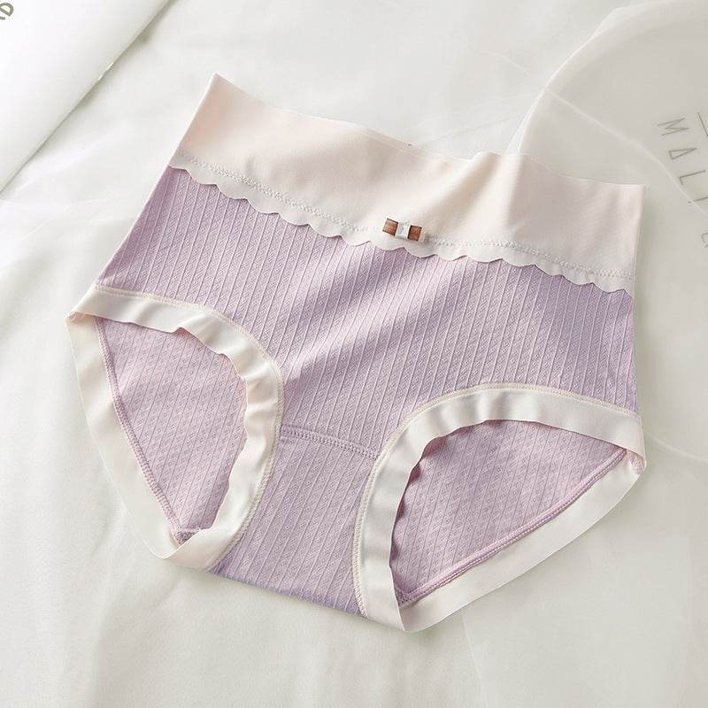 7A Antibacterial Seamless High Waist Belly Shaping Panties Women's Graphene Crotch - Mubimart