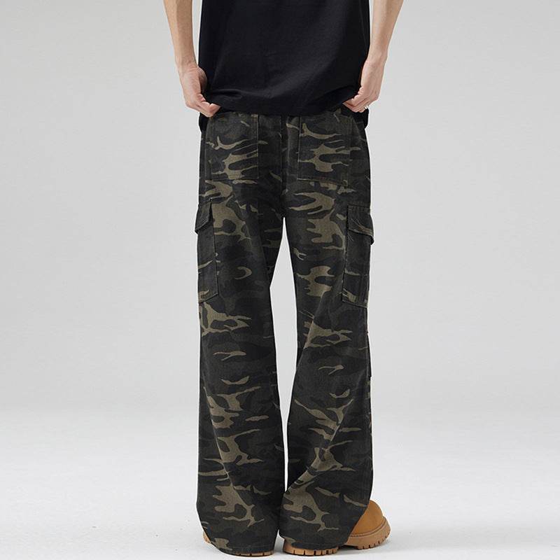 Paratrooper Camouflage Cargo Pants Men And Women Multi-pocket - Mubimart