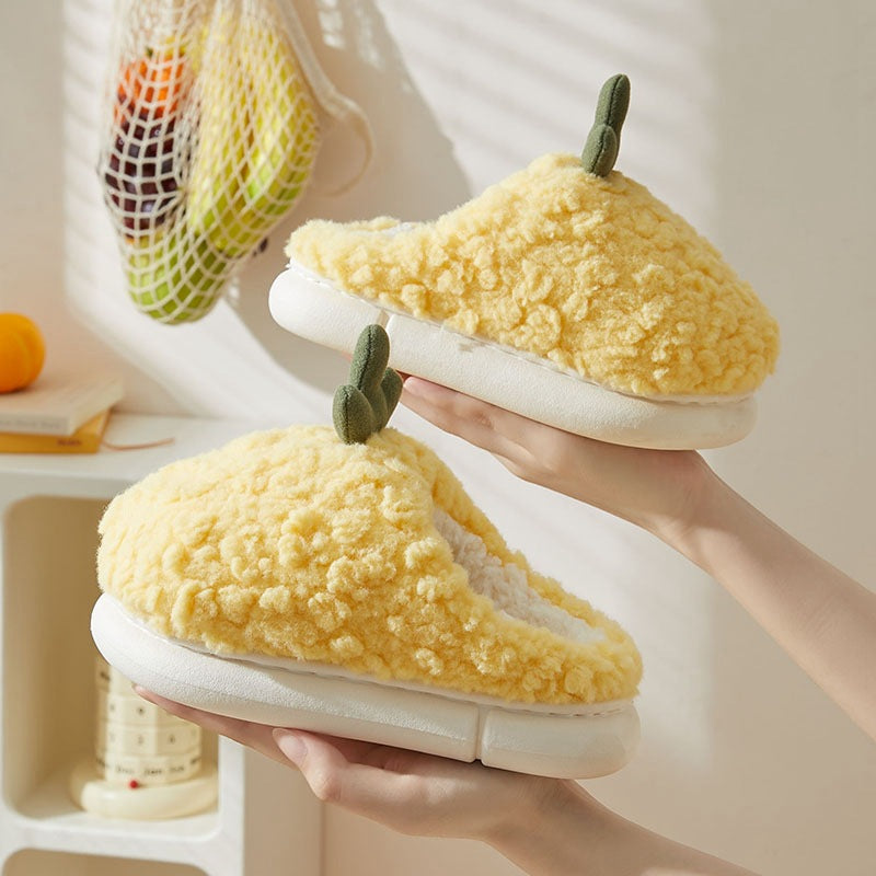 Cute Simple Cactus Girls' Slipper - Mubimart -  