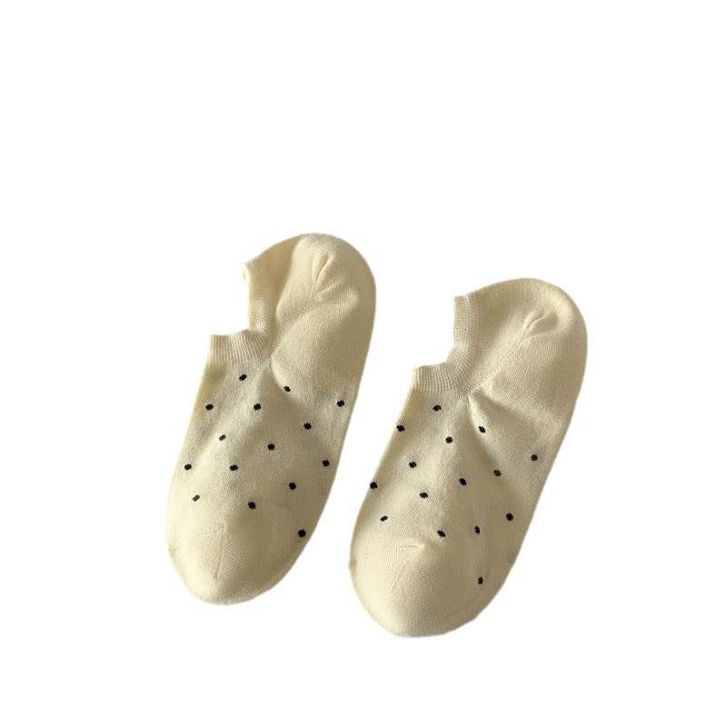 Dot Women's Low-cut Liners Socks Invisible - Mubimart