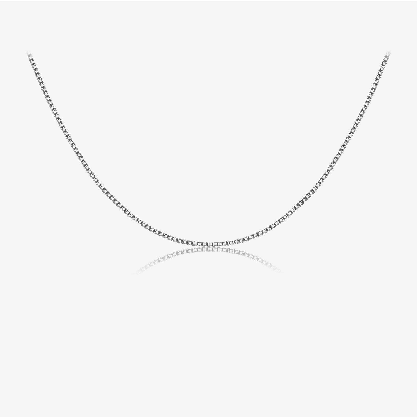 S925 Sterling Silver Necklace For Women Without Pendants Choker Single Chain Box Chain - Mubimart