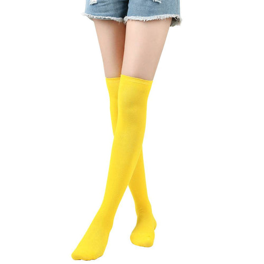 Halloween Knee Socks Purple Socks Diagonal Stripes - Mubimart