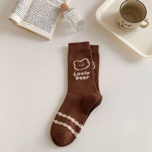 Soft, Delicate And Warm Mid-calf Length And Knee High Socks - Mubimart