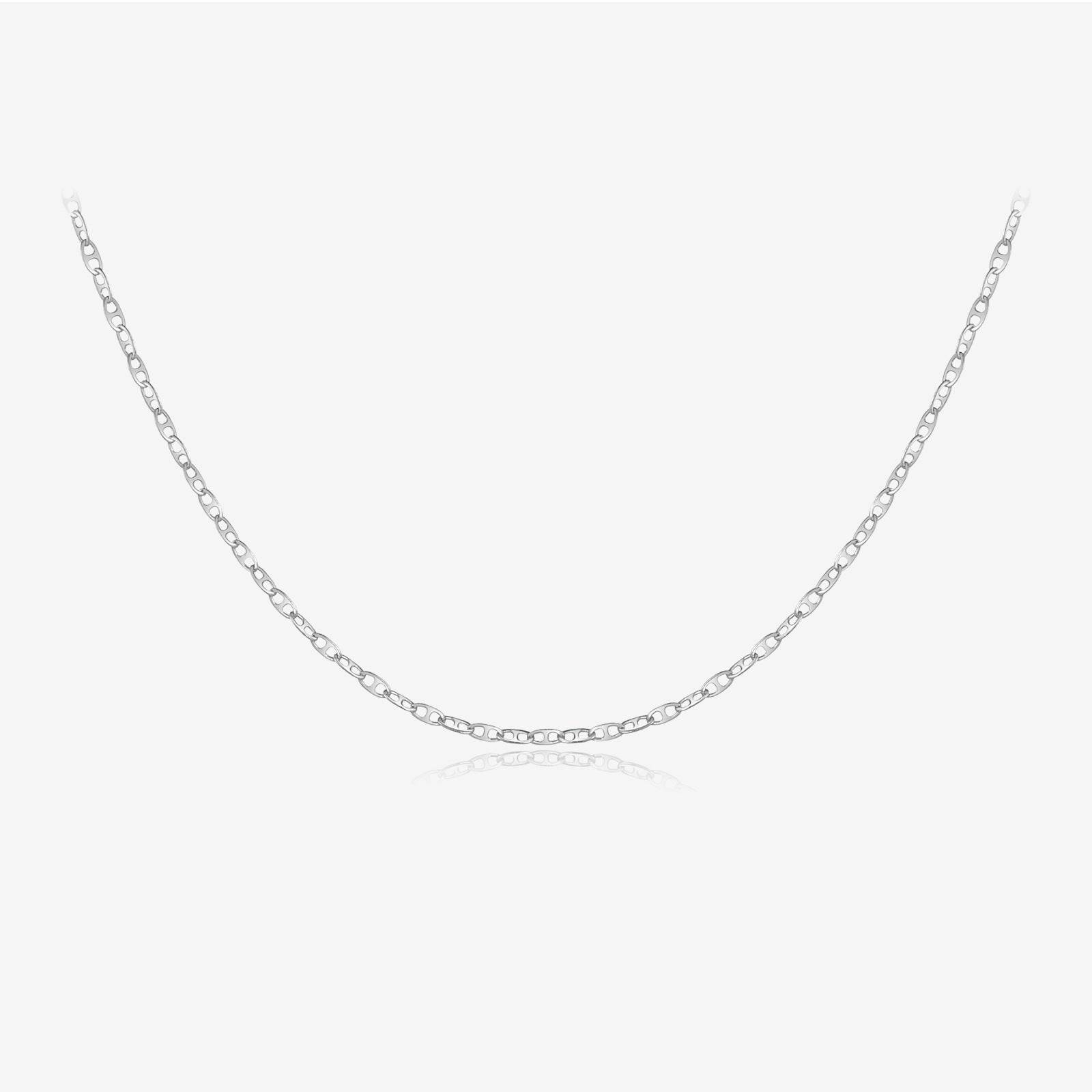 S925 Sterling Silver Necklace For Women Without Pendants Choker Single Chain Box Chain - Mubimart