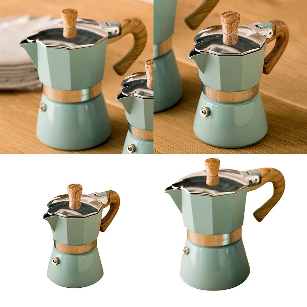 Octagonal aluminum coffee maker - Mubimart