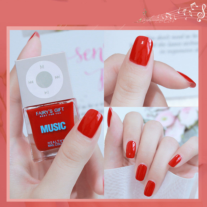 Odorless, Baking-free Nail Polish, Non-peelable Oily Nail Polish, Cherry Color Nail Polish - Mubimart -  