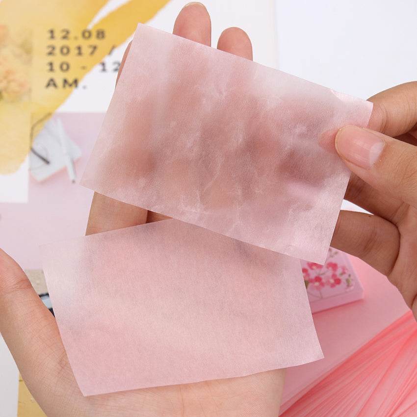 Oil-Absorbing Facial Tissues For Girls Face Cleansing And Make-Up Facial Tissues To Reduce Pores - Mubimart