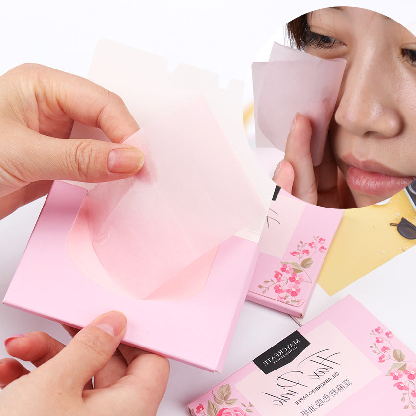 Oil-Absorbing Facial Tissues For Girls Face Cleansing And Make-Up Facial Tissues To Reduce Pores - Mubimart -  