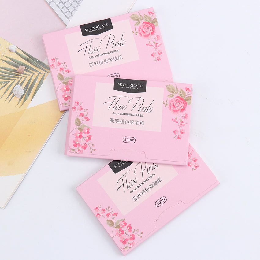 Oil-Absorbing Facial Tissues For Girls Face Cleansing And Make-Up Facial Tissues To Reduce Pores - Mubimart - Facial Tissue 