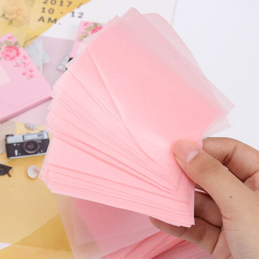 Oil-Absorbing Facial Tissues For Girls Face Cleansing And Make-Up Facial Tissues To Reduce Pores - Mubimart