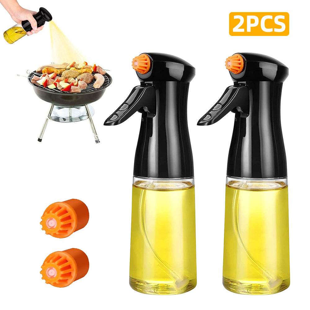 Oil Spray Bottle Glass Kettle Kitchen High-pressure - Mubimart