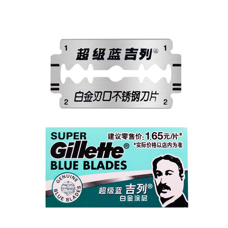 Old Fashioned Manual Double Sided Stainless Steel Razor Blade - Mubimart