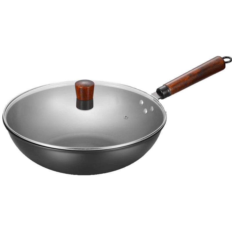 Old Iron Pot Hand-forged Non-coated Non-stick Frying Pan - Mubimart