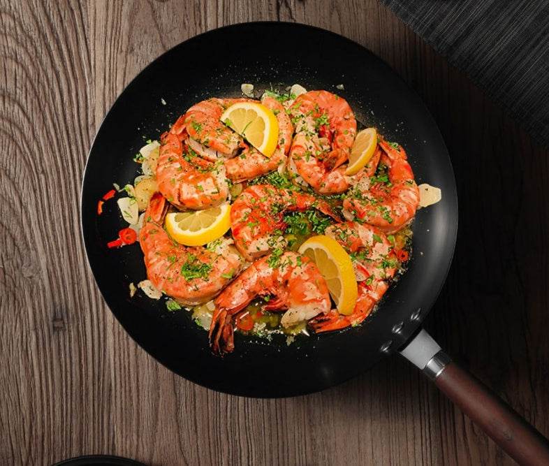 Old Iron Pot Hand-forged Non-coated Non-stick Frying Pan - Mubimart