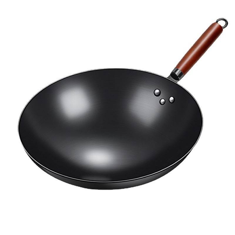 Old Iron Pot Hand-forged Non-coated Non-stick Frying Pan - Mubimart