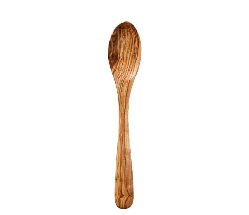 Olive Wood Spatula Long Handle Wooden Spoon Soup Spoon Solid Wood Non-Stick Pan Guard Spatula Household Cooking Spatula - Mubimart -  