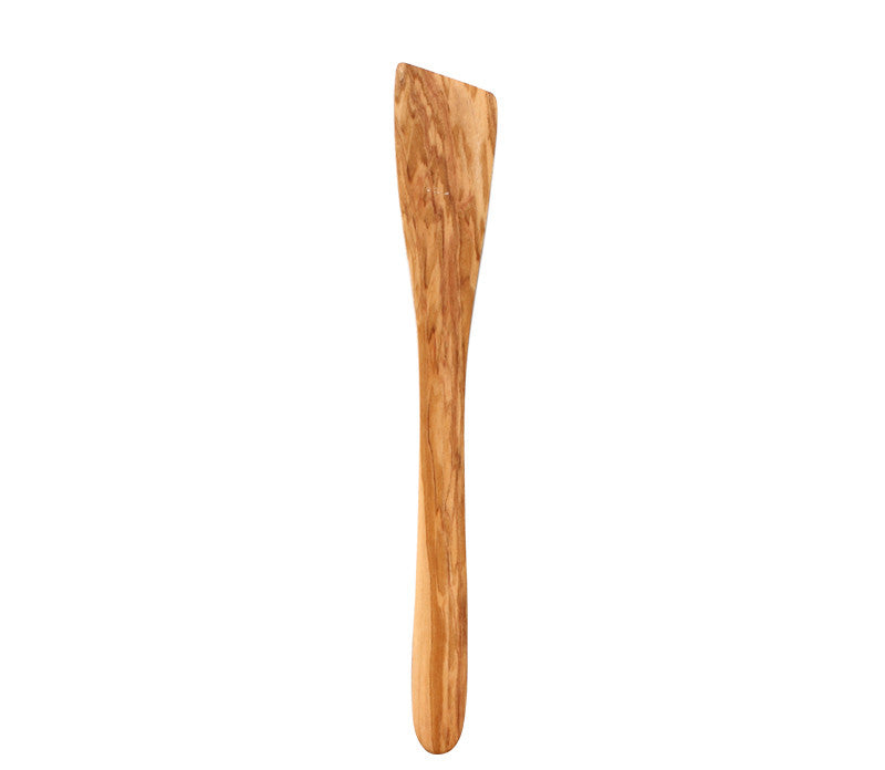 Olive Wood Spatula Long Handle Wooden Spoon Soup Spoon Solid Wood Non-Stick Pan Guard Spatula Household Cooking Spatula - Mubimart - Cooking Spoon 