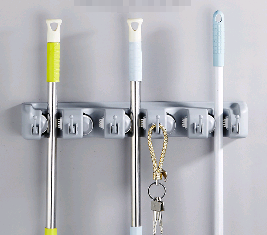 One Guard Mop Hook Optional Multi-function Mop Rack Hanger Bathroom Door Hook Strong Mop Deck - Mubimart -  