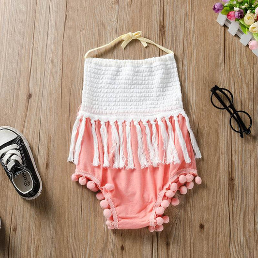 One-piece Harness Sleeveless Triangle Climbing Outfit - Mubimart