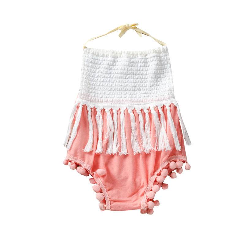 One-piece Harness Sleeveless Triangle Climbing Outfit - Mubimart