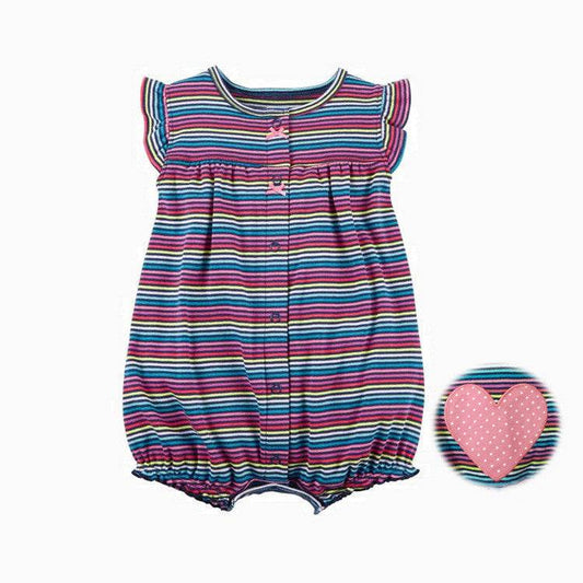 Orangemom summer baby girl clothes one-piece jumpsuits baby clothing ,cotton short romper infant girl clothes roupas menina home - Mubimart
