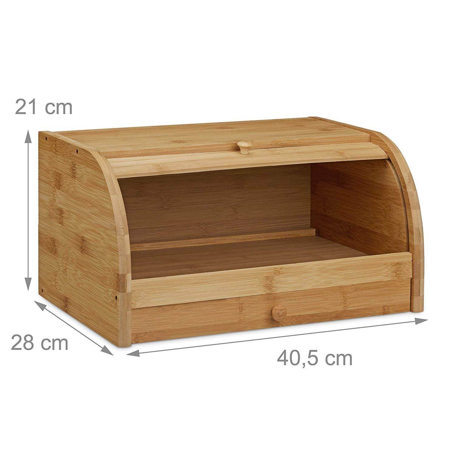 Organic Large Bread Box For Kitchen Table Bread Storage Box - Mubimart