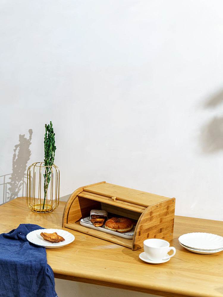Organic Large Bread Box For Kitchen Table Bread Storage Box - Mubimart