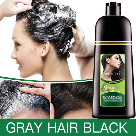 Organic Natural Fast Hair Dye Only 5 Minutes Noni Plant Black Hair Color Dye Shampoo - Mubimart