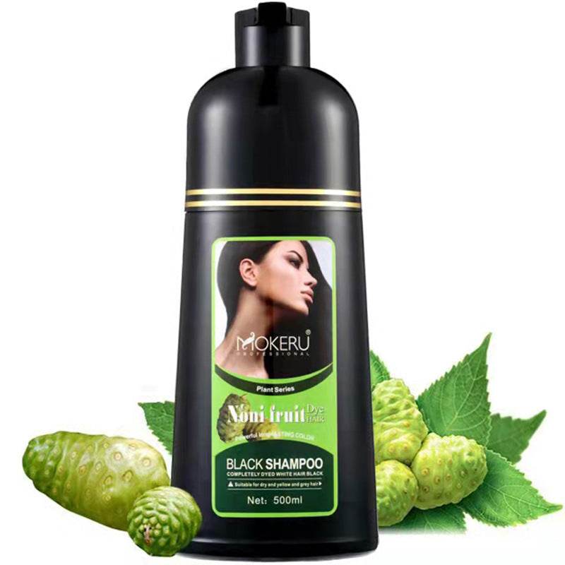 Organic Natural Fast Hair Dye Only 5 Minutes Noni Plant Black Hair Color Dye Shampoo - Mubimart