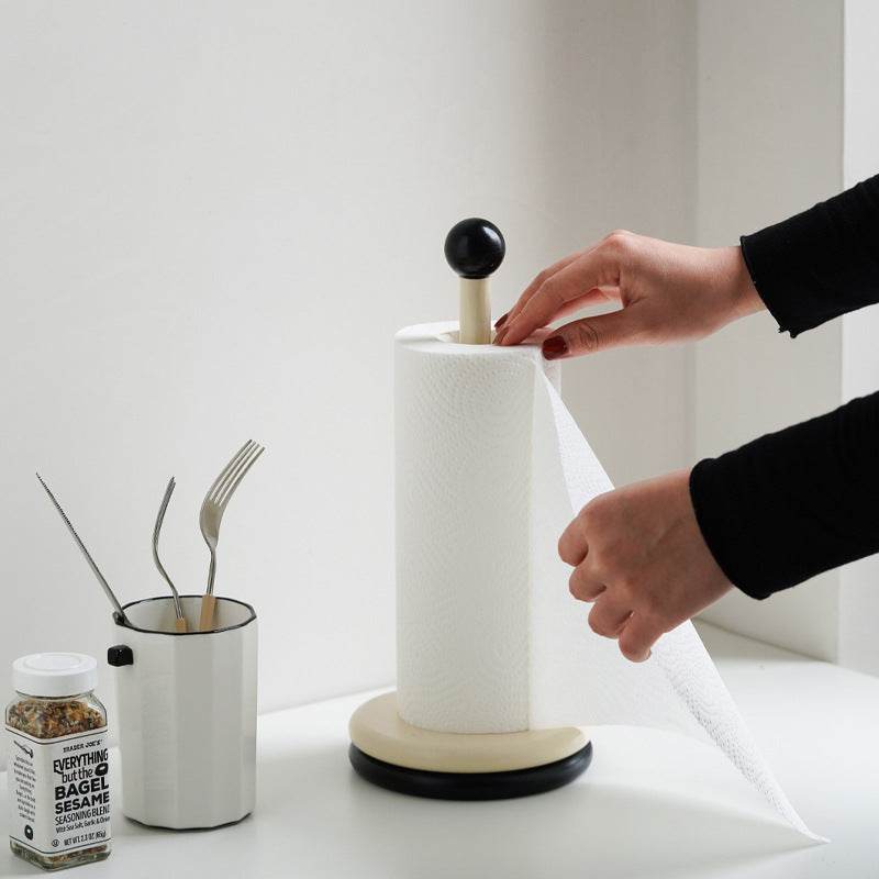 Original Wooden Roll Paper Towel Holder - Mubimart