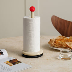 Original Wooden Roll Paper Towel Holder - Mubimart - Hand Towel Holder 