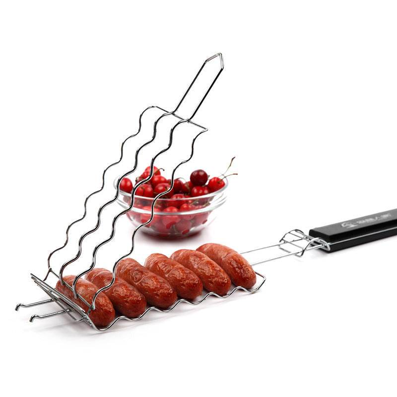 Outdoor BBQ Grill Barbecue Clip Barbecue Basket - Mubimart
