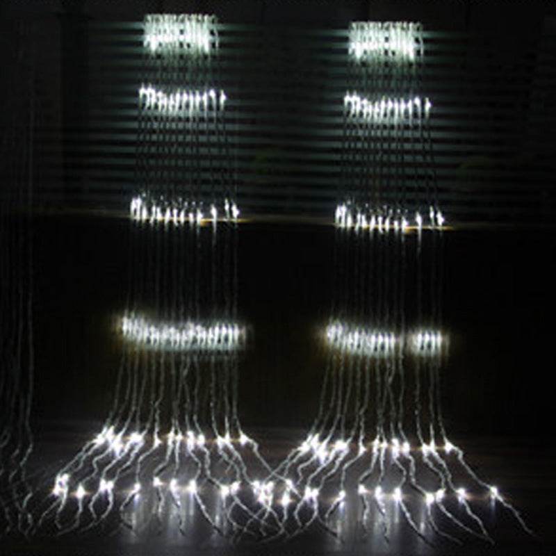 Outdoor Background Layout Of Net Lights And Water String Lights - Mubimart