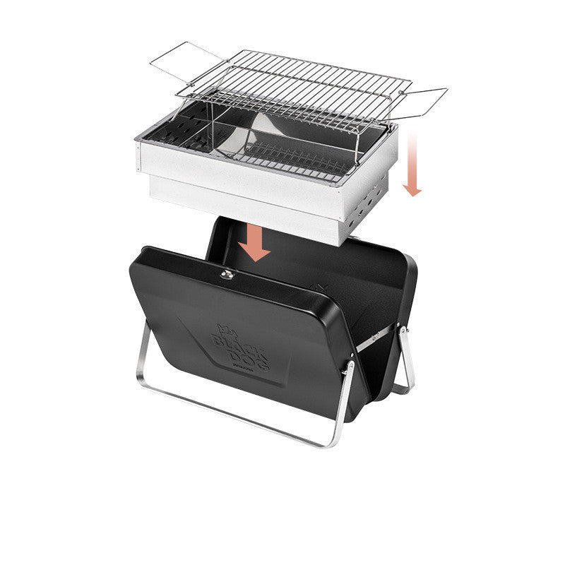 Outdoor Barbecue Grill Household Small Folding - Mubimart -  