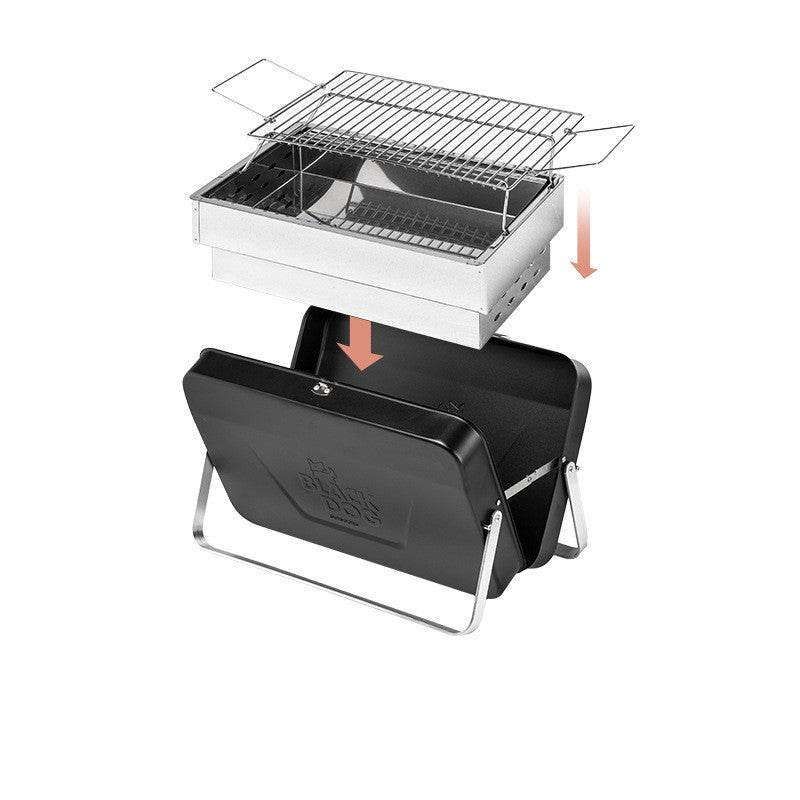 Outdoor Barbecue Grill Household Small Folding - Mubimart