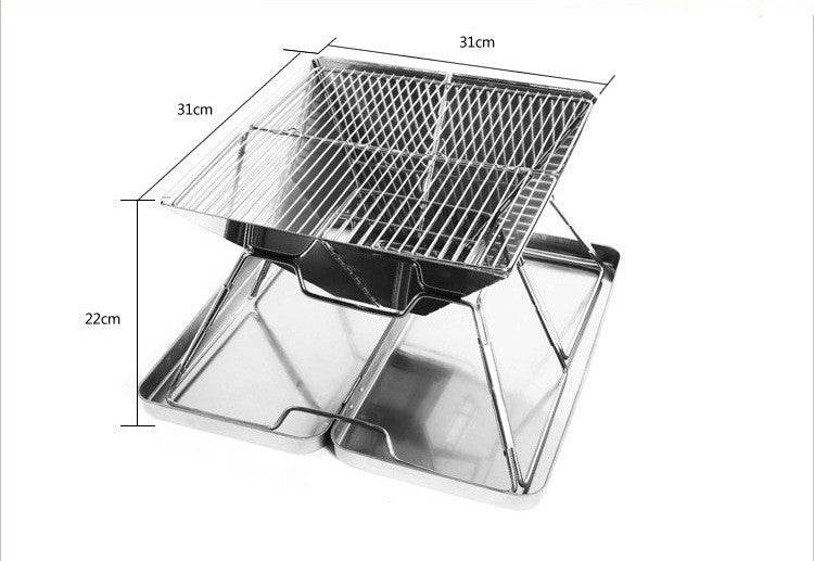 Outdoor Barbecue Grill Portable Foldable Medium Grill - Mubimart