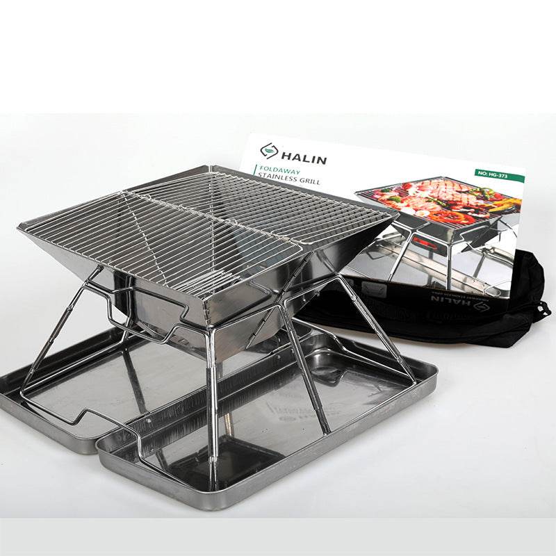 Outdoor Barbecue Grill Portable Foldable Medium Grill - Mubimart
