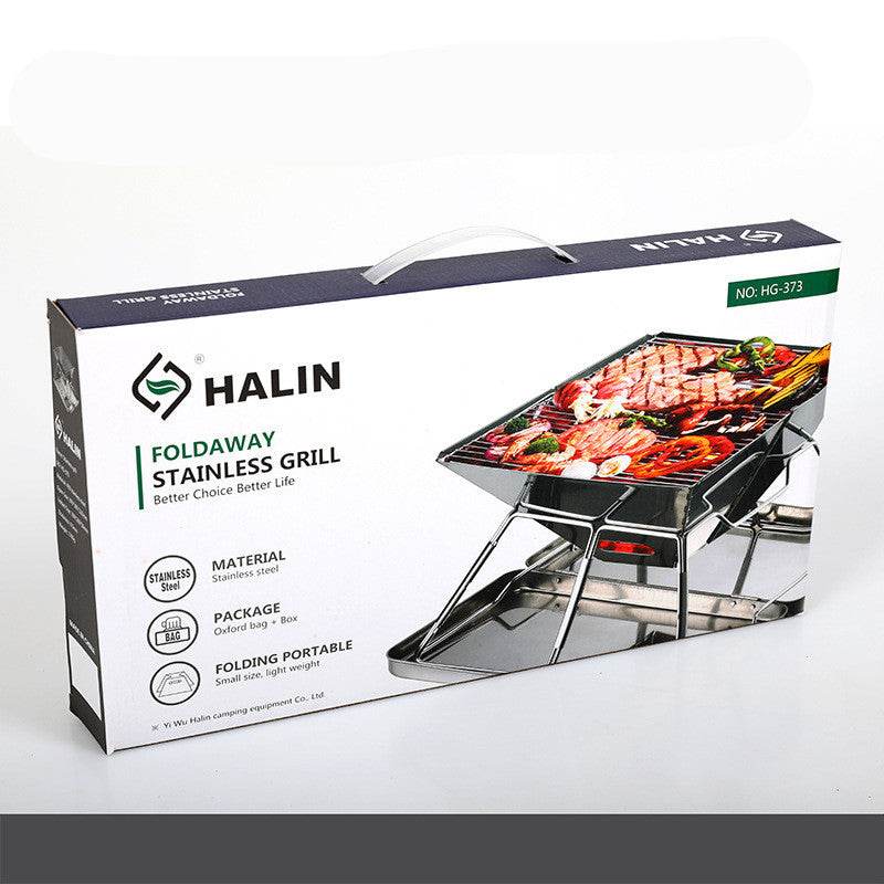 Outdoor Barbecue Grill Portable Foldable Medium Grill - Mubimart