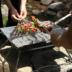 Outdoor Barbecue Grill Portable Foldable Medium Grill - Mubimart - Outdoor grills 