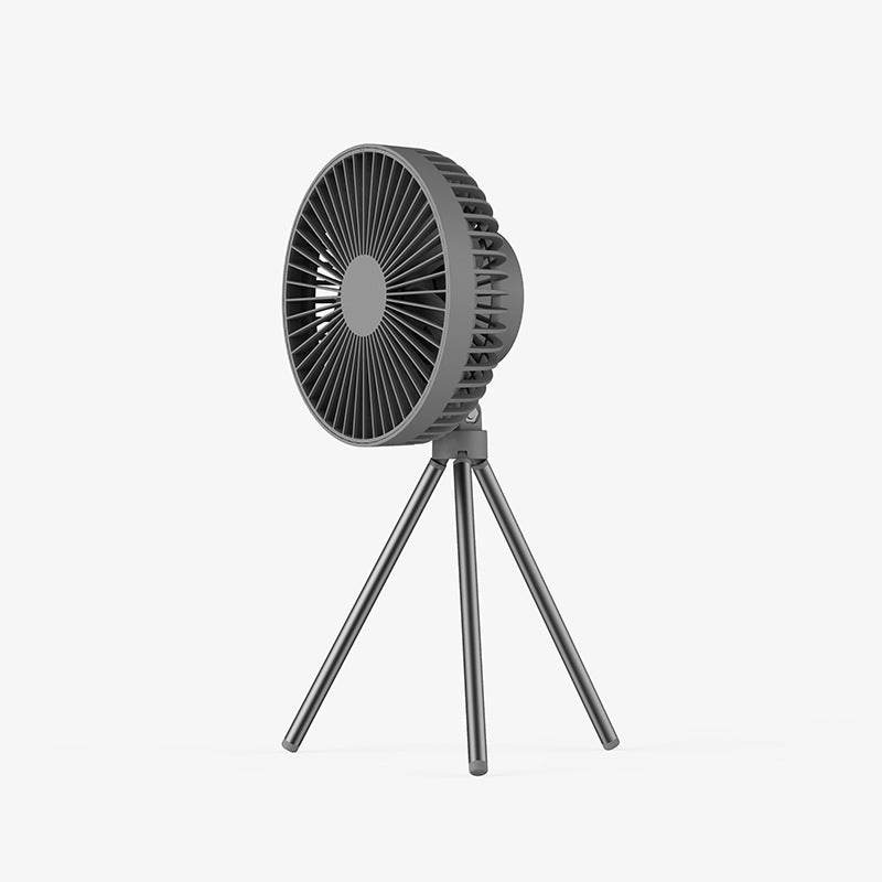 Outdoor Camping Fan Portable USB Rechargeable Camping Tent Tripod Fan Mini Hanging Ceiling Fan Stand Air Cooling Fan Lantern - Mubimart