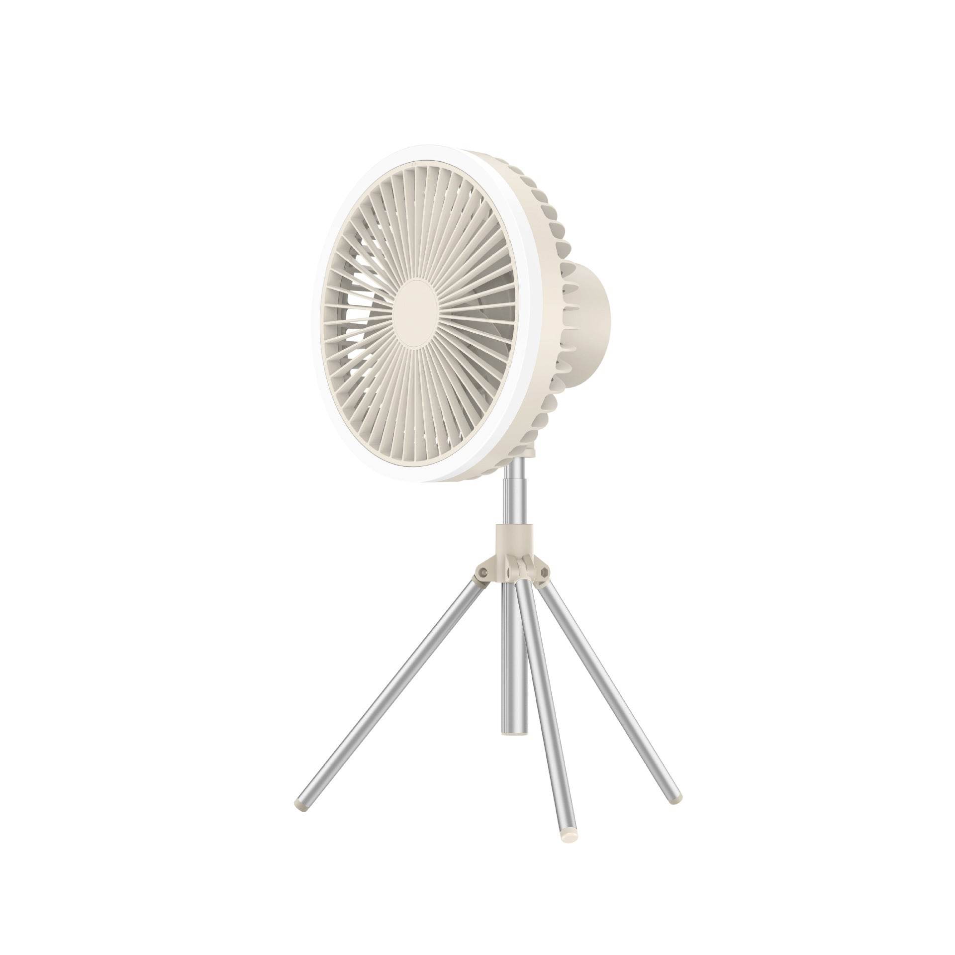 Outdoor Camping Fan Portable USB Rechargeable Camping Tent Tripod Fan Mini Hanging Ceiling Fan Stand Air Cooling Fan Lantern - Mubimart