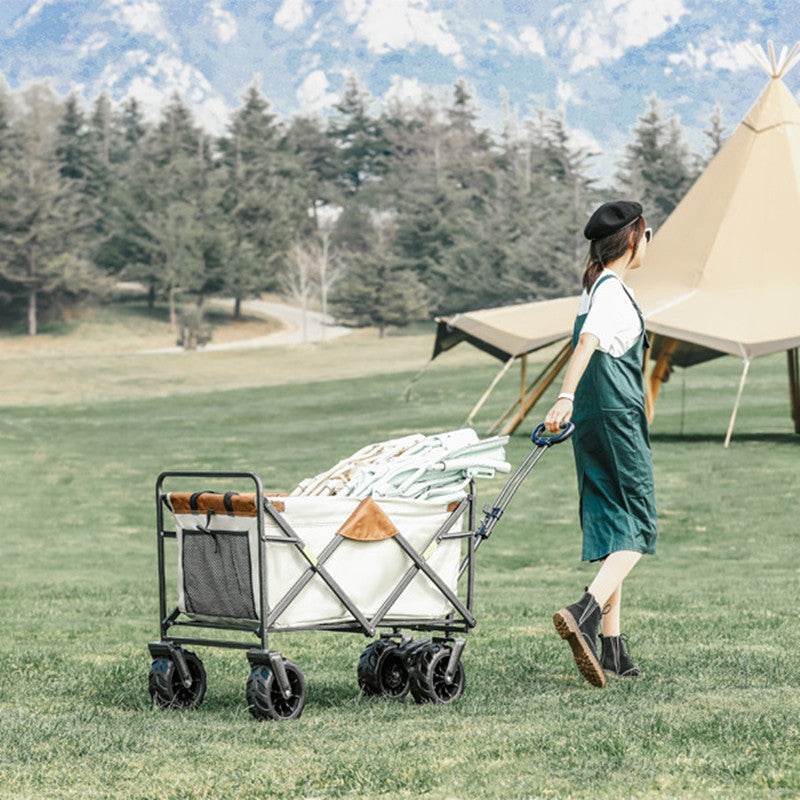 Outdoor Camping Folding Cart Beach Tent - Mubimart