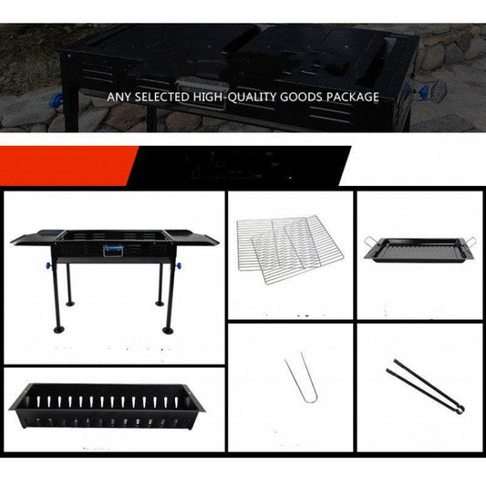 Outdoor Charcoal BBQ Tools Grill Utensils - Mubimart