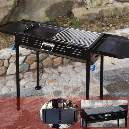 Outdoor Charcoal BBQ Tools Grill Utensils - Mubimart