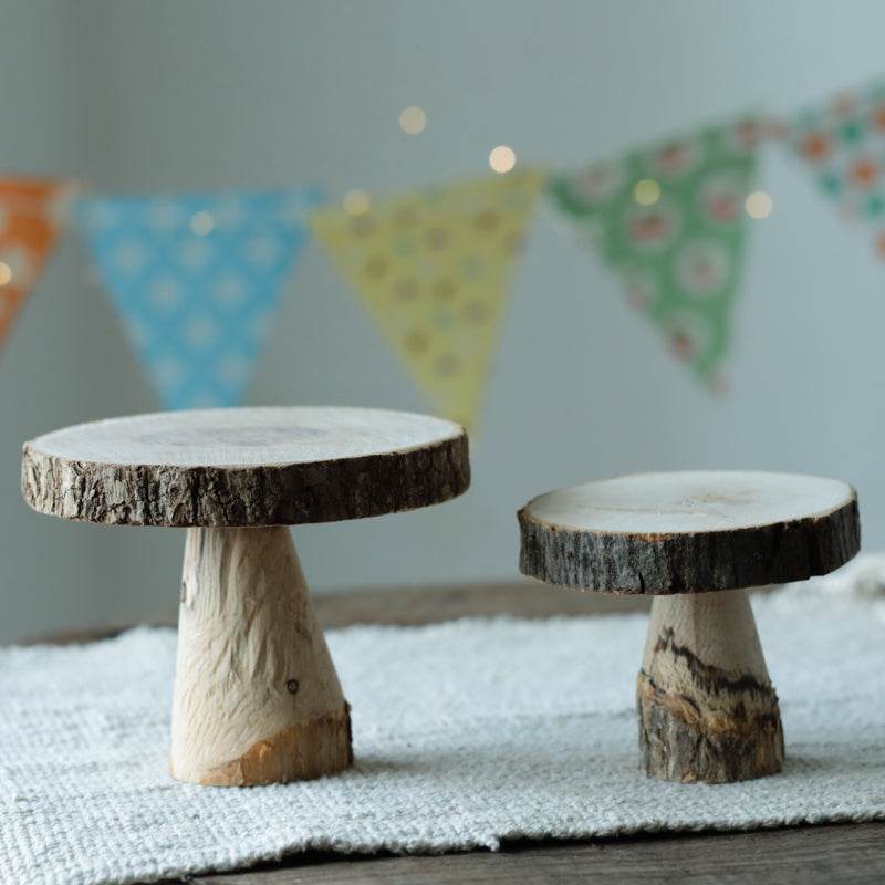 Outdoor Dessert Table Wooden Cake Stand Tray - Mubimart