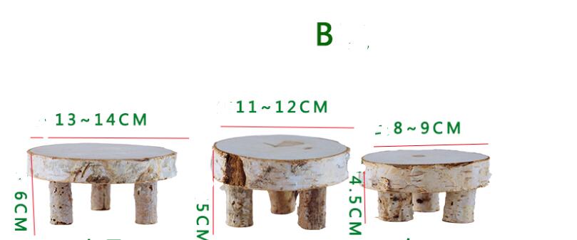 Outdoor Dessert Table Wooden Cake Stand Tray - Mubimart -  