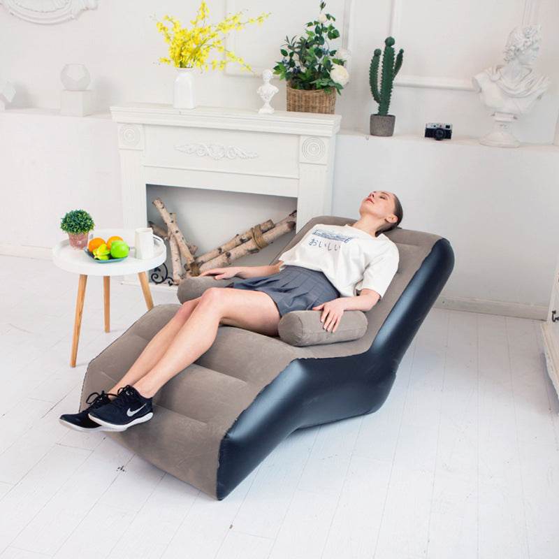 Outdoor Flocking Sofa Recliner Portable Lunch Break - Mubimart