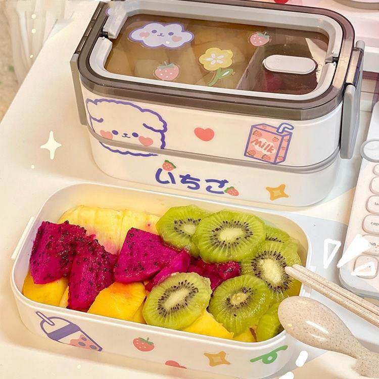 Outdoor Picnic Bento Fruit Box Microwaveable - Mubimart