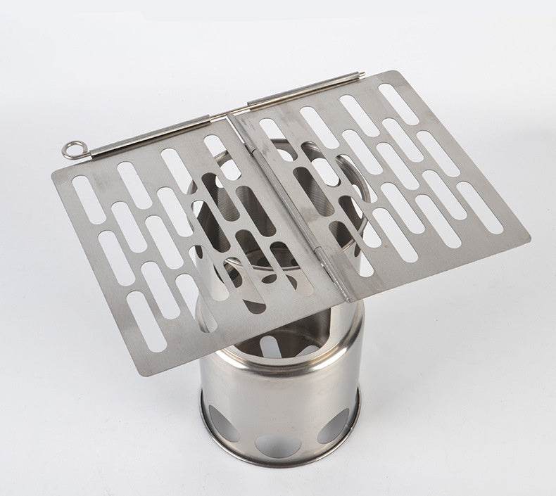 Outdoor Picnic Simple Portable Mini Barbecue Grill Grill Plate Stainless Steel Folding Grill Grill Grill - Mubimart